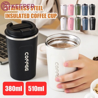 [จัดส่งใน 24 ชม.] Double Stainless Steel 304 Coffee Mug Car Thermos Mug Leak Proof Travel Thermos Cup Flask 【keeper】