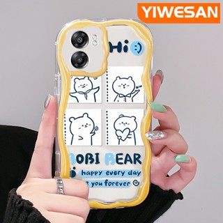 เคสโทรศัพท์มือถือ ซิลิโคนใส กันกระแทก ลายการ์ตูนหมี Bobi Bear สีสันสดใส สําหรับ OPPO A57 2022 A77 2022 A57s A77E A77S