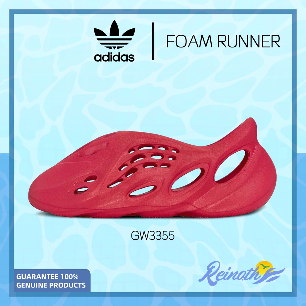 ของแท้100% รองเท้า Adidas Originals Yeezy Foam Runner Red GW3355 ระบายอากาศได้ เบาสบาย