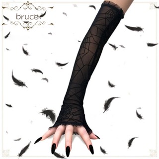 Bruce ถุงมือยาว ประดับพลอยเทียม สําหรับคอสเพลย์ฮาโลวีน