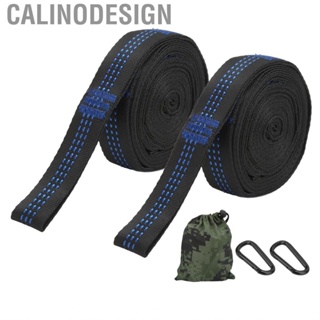 Calinodesign 2 Packs Hammock Straps Camping Hanging Ropes With Steel Hook Carabiners