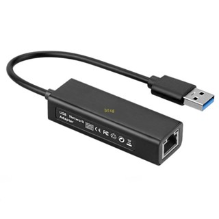 Btsg การ์ดอีเธอร์เน็ต USB 3 0 100Mbps อุปกรณ์เสริม สําหรับสวิตช์ PC Lan