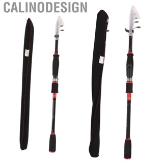 Calinodesign Telescopic Fishing Rod Carbon Fiber Pole With Stainless Steel Swivel Guide Segmented EVA Handle Spinning