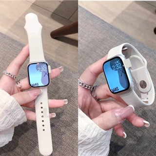 สายนาฬิกาข้อมือซิลิโคน แบบนิ่ม สําหรับ Apple Watch smartwatch 49 มม. 45 มม. 44 มม. 42 มม. 41 มม. 40 มม. 38 มม. iWatch series Ultra 8 7 SE 6 5 4 3 1