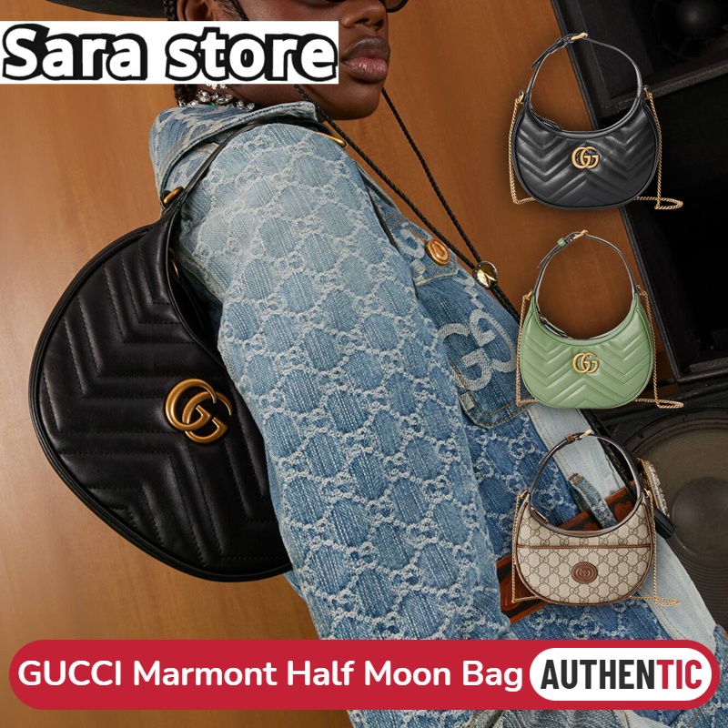 กุชชี่ Gucci GG Marmont Half Moon Mini Bag 699514 Hobo Bag กระเป๋ากุ๊ย