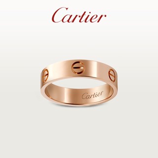 [พร้อมกล่องบรรจุภัณฑ์] พร้อมส่ง Cartier Cartier LOVE Series แหวนโรสโกลด์ สีขาว สีทอง สไตล์คลาสสิก