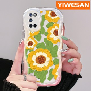 เคสโทรศัพท์มือถือ ซิลิโคนนิ่ม ใส กันกระแทก ลายภาพวาดสีน้ํามัน รูปดอกทานตะวัน สําหรับ OPPO A52 A92 A72 4G