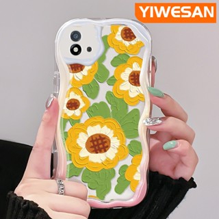 เคสโทรศัพท์มือถือ ซิลิโคนนิ่ม ใส กันกระแทก ลายภาพวาดสีน้ํามัน รูปดอกทานตะวัน สําหรับ Realme C20 C20A C11 2021 C11 2020 Narzo 50i