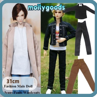 Moilyhd เสื้อแจ็กเก็ตยีนลําลอง 11.5 นิ้ว 1/6 BJD แฟชั่น สําหรับตุ๊กตา