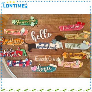 Lontime แผ่นประตู รูปสุนัข แบบเปลี่ยนได้ 15 ชิ้น สําหรับเทศกาล DIY