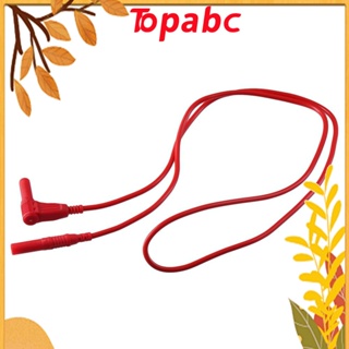 Top มัลติมิเตอร์ทดสอบไฟฟ้าดิจิทัล 1000V 15A 4 มม. ปลั๊กกล้วย PVC 1 เมตร สีแดง และสีดํา 1 คู่