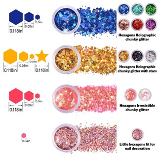 ดูโอ| เลื่อม 12 สี สําหรับตกแต่งเล็บ