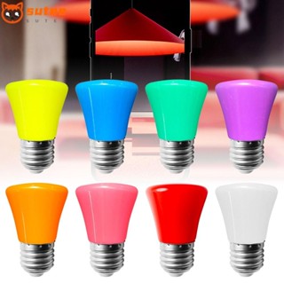 Sutee หลอดไฟ LED E27 2023 8 สี 2W หลากสี