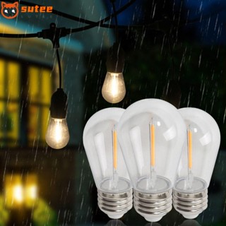 Sutee หลอดไฟคริสตัล LED S14 2W 1W E27 2200K สําหรับตกแต่งบ้าน