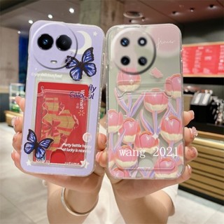 ขายดี เคสโทรศัพท์มือถือ ซิลิโคนนิ่ม TPU กันรอยเลนส์กล้อง ลายการ์ตูนน่ารัก พร้อมช่องใส่บัตร แฟชั่น สําหรับ Realme11 Realme 11 NFC 4G 5G 11 NFC 4G