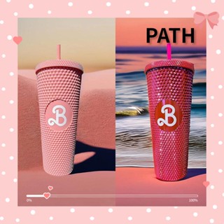 Path ขวดน้ําดื่ม พร้อมหลอดดูด สีชมพู สําหรับตุ๊กตาบาร์บี้