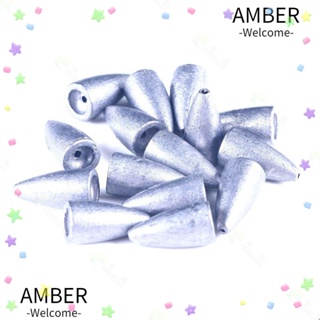 Amber ตะกั่วถ่วงน้ําหนัก แบบกลวง 1.75 กรัม - 21 กรัม สําหรับตกปลาคาร์พ 2023 5 10 15 20 40 ชิ้น