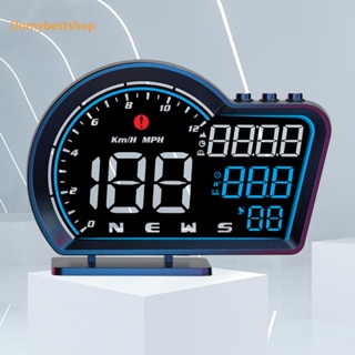 [Domybestshop.th] เครื่องวัดความเร็วดิจิทัล GPS Speedo HD พร้อมนาฬิกา GPS MPH สําหรับรถยนต์