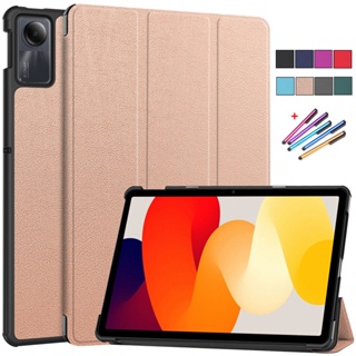 เคสแท็บเล็ตหนัง ฝาพับแม่เหล็ก พร้อมช่องใส่ปากกา สําหรับ Xiaomi Redmi Pad SE Case 2023 11 นิ้ว Redmi Pad 10.61 นิ้ว