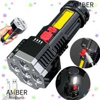 Amber ไฟฉาย LED แบบชาร์จ USB