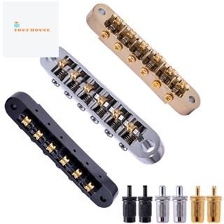 สะพานสายกีตาร์ Tune-O-Matic พร้อมเสา สําหรับกีตาร์ไฟฟ้า Epiphone Les Paul 6 สาย 1 ชุด