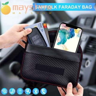 Mayshow กระเป๋าป้องกันสัญญาณ ไร้กุญแจ RFID Fob กระเป๋าสัญญาณ รีโมตคอนโทรล