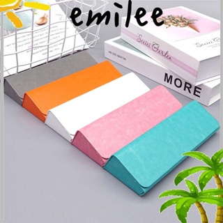 Emilee แว่นตากันแดด หนัง PU แบบพกพา กันแรงดัน 5 สี สําหรับผู้หญิง