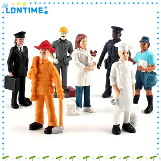 Lontime โมเดลนักบินจําลอง พลาสติก หลายสี สําหรับตกแต่งบ้าน ตํารวจ เชฟ