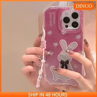 เคสโทรศัพท์มือถือ ลายกระต่าย DINUO J สําหรับ Iphone 15 14promax 13 12 11 XR XS X XSMAX 7 8PLUS