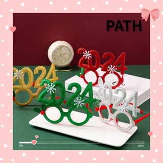 Path กรอบแว่นตา รูปเกล็ดหิมะ หลากสี คุณภาพสูง สําหรับตกแต่งปาร์ตี้คริสต์มาส ปี 2024