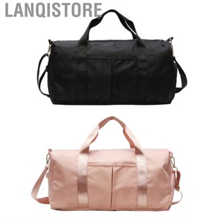 Lanqistore Sports Gym Bag Nylon Large  Travel Duffel with Shoe Wet Clothes Compartment for Yoga