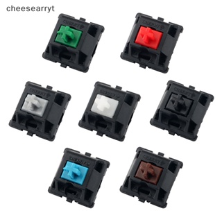 Chee Cherry MX สวิตช์คีย์บอร์ด 3 Pin สีเงิน สีชมพู สีน้ําตาล สีฟ้า สําหรับคีย์บอร์ด Mechanical EN