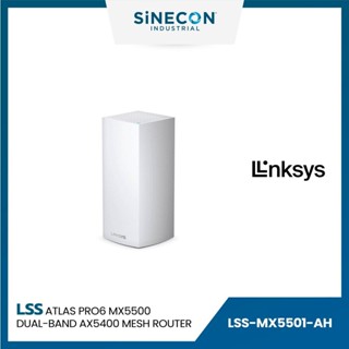 Linksys ลิงค์ซิส รุ่น MX5501-AH เร้าเตอร์ ATLAS PRO6 MX5500 DUAL-BAND AX5400 MESH ROUTER (574+4804Mbps)