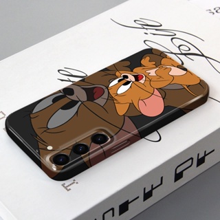 เคสโทรศัพท์มือถือ PC แบบแข็ง ทรงสี่เหลี่ยม ป้องกันเลนส์กล้อง ลาย Wacky Tom สําหรับ Samsung Galaxy S23 Plus Ultra S22 S21 S20 FE Note9 Note 10 Plus Pro