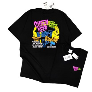 ร้อน a ผ้าฝ้ายแท้ระบายอากาศได้เสื้อยืด พิมพ์ลาย Queen BEER Bandung Distro QUEENBEER พรีเมี่ยมS-5XL