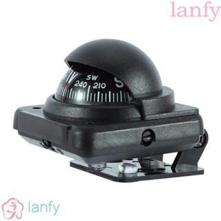 Lanfy เข็มทิศนําทาง แบบพกพา อเนกประสงค์ สีดํา สําหรับเรือ รถยนต์ ตั้งแคมป์