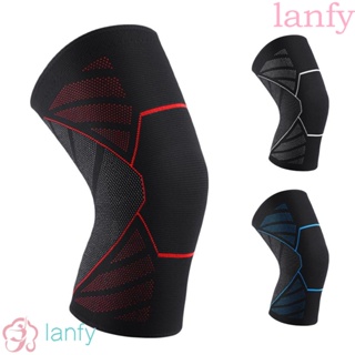 Lanfy ปลอกสวมหุ้มหัวเข่า ผ้าถัก สําหรับเล่นกีฬา ฟิตเนส ขี่จักรยาน วิ่ง 1 ชิ้น