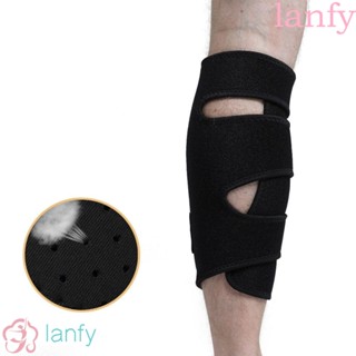 Lanfy ปลอกสวมหุ้มขา สีดํา สําหรับเล่นกีฬา วิ่ง เล่นฟุตบอล