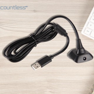 ใหม่ อะแดปเตอร์สายชาร์จ USB สําหรับจอย XBOX 360 สีดํา FE -L [countless.th]