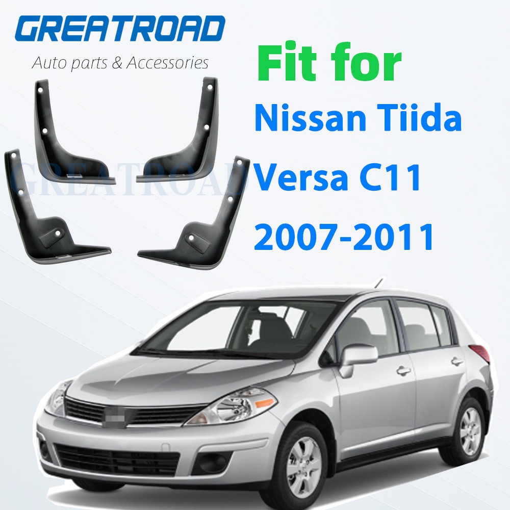 บังโคลนหน้า หลัง อุปกรณ์เสริม สําหรับรถยนต์ Nissan Tiida Versa C11 2007-2011