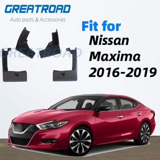 บังโคลนล้อหน้า หลังรถยนต์ พลาสติกนิ่ม อุปกรณ์เสริม สําหรับ Nissan Maxima 2016-2019