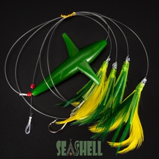 [Seashell02.th] เหยื่อตกปลาหมึกจําลอง ความแข็งสูง ทนต่อการเสียดสี อุปกรณ์เสริม สําหรับตกปลา