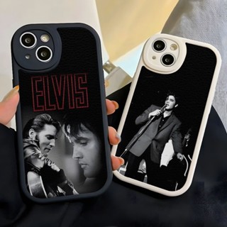 เคสโทรศัพท์มือถือหนังแกะ ซิลิโคน ลาย Elvis Presley สําหรับ Iphone 14 Pro Max 13 12 11 Mini X Xr Xs 8 7