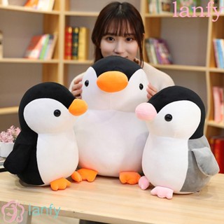 Lanfy หมอนตุ๊กตานุ่ม รูปเพนกวิน นอนหลับ ของเล่นสําหรับเด็ก