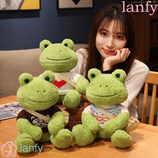 Lanfy ตุ๊กตาการ์ตูนกบน่ารัก แบบนิ่ม ขนาด 29 ซม. ของเล่นสําหรับเด็ก