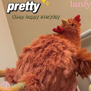 Lanfy ตุ๊กตาไก่จําลอง ตุ๊กตาไก่น้ําผึ้ง อนิเมชั่น ไก่เยลลี่แคท ตุ๊กตาไก่ ตุ๊กตายัดไส้ สัตว์จําลอง ไก่ยัดไส้ ตกแต่งบ้าน ห้อง