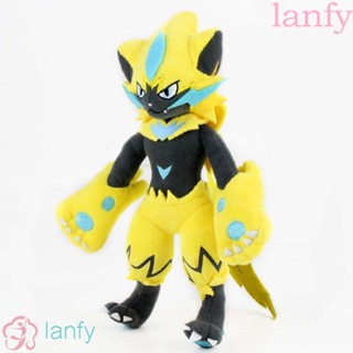 Lanfy หมอนตุ๊กตานุ่ม รูปการ์ตูนโปเกม่อน Zeraora ผ้าฝ้าย ของเล่นสําหรับเด็ก