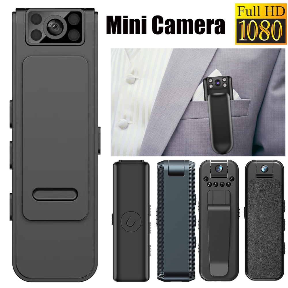 4k 1080P Body Action Camera กล้องวงจรปิดไร้สายติดรถยนต์ กล้องบันทึกวีดีโอพกพาตำรวจขนาดเล็ก มองเห็นที