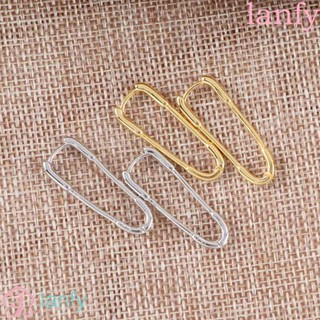 Lanfy ต่างหู หัวเข็มขัด สีพื้น แฟชั่น สําหรับผู้หญิง