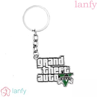 Lanfy พวงกุญแจ จี้เกม GTA V สําหรับแฟนเกม PS4 Xbox PC